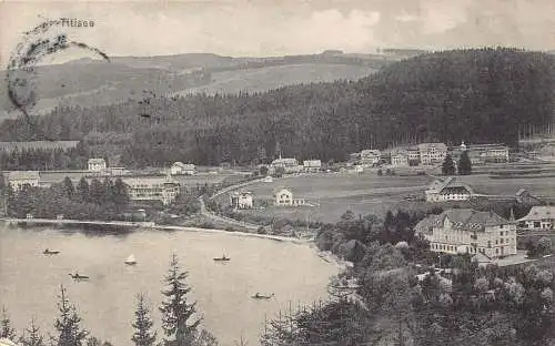 A168 Deutschland 1908 Titisee See und Resort Ansicht Vintage Postkarte