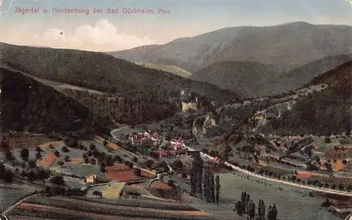 A167 Deutschland Jaegertal Hardenburg bei Bad Dürkheim Vintage Postkarte