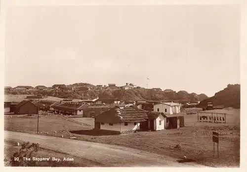 A967 Yemen Aden The Sappers Bay RPPC Vintage Postkarte