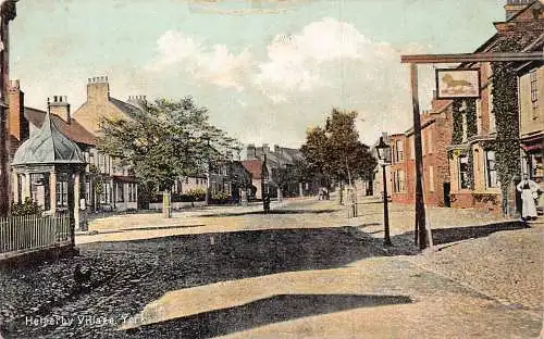 A967 England 1910 Helperby Village Yorks Vintage Postkarte