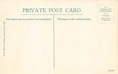 A963 Kanada Rogers Pass Glacier Passepartout Private Mailing Card Postkarte