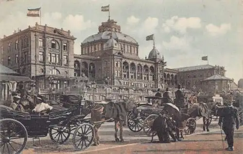 L259 Niederlande Gravenhage Kurhaus Kutsche Vintage Postkarte