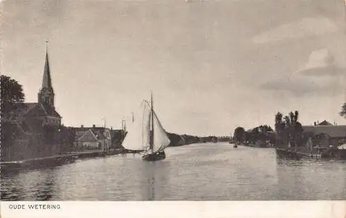 L259 Niederlande OUDE WETERING. alte Postkarte