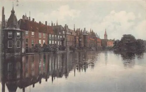 L259 Niederlande Gravenhage Hofvijver Vintage Postkarte