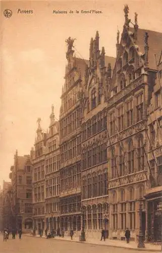 L258 Belgien Anvers - Maisons de la Grand'Place. alte Postkarte