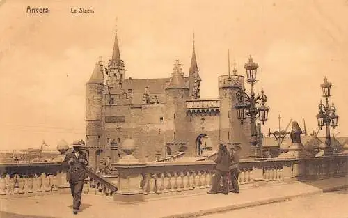 L258 Belgien Anvers - Le Steen. alte Postkarte
