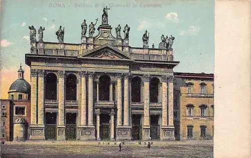 L257 Italien ROM - Basilica di S. Giovanni in Laterano. alte Postkarte