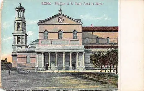 L257 Italien ROM - Basilica di S. Paolo fuori le Mura. alte Postkarte