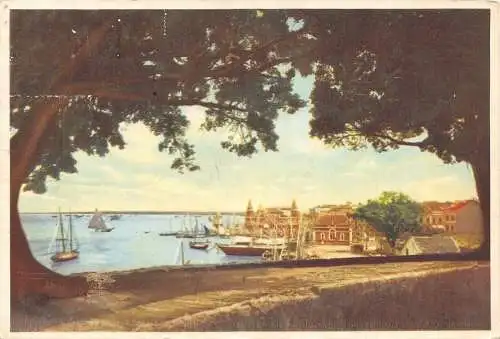 L251 Brasilien Trecho da Baja do Guajara e Ver-O-Peso Vintage Postkarte