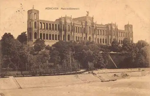 A164 Deutschland 1910 München Maximilianeum alte Postkarte