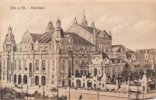 L022 Deutschland Köln am Rhein Opernhaus Opernhaus Vintage Postkarte