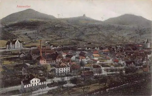 A163 Deutschland Annweiler Gesamtansicht Vintage Postkarte