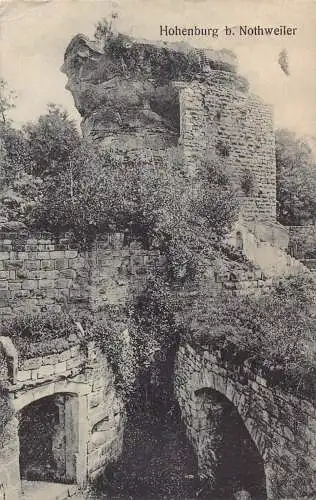 A161 Deutschland 1910 Hohenburg B Nothweiler Zitadelle Vintage Postkarte