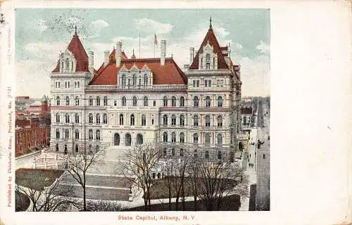 A969 USA 1903 State Capitol Albany New York Vintage Postkarte