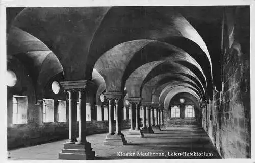 A143 Deutschland Kloster Maulbronn Laien Refektorium Portikus Vintage Postkarte