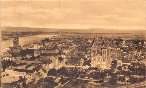 A144 Deutschland Andernach Gesamtansicht Vintage Postkarte