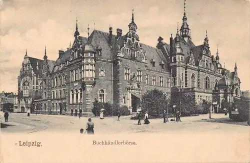 A144 Deutschland Leipzig Schloss Buchhaendlerboerse Vintage Postkarte