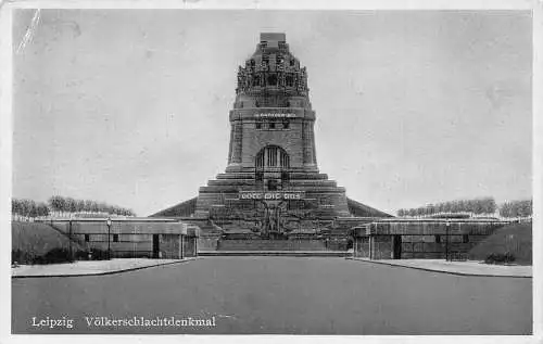 A141 Deutschland 1917 Völkerschlachtdenkmal Leipzig Vintage Postkarte