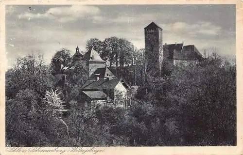 A140 Deutschland 1930 Schloss Schaumburg Schloss Wesergebirge Vintage Postkarte