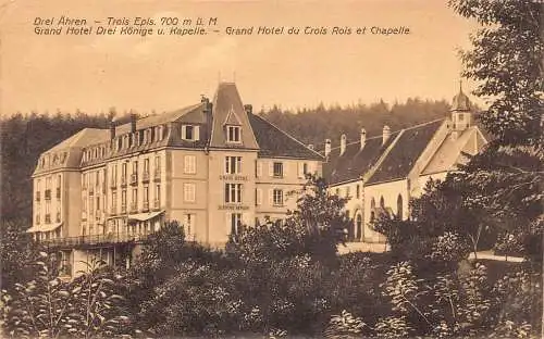 A140 Deutschland Drei Aehren Trois Epis Grand Hotel Drei Koenige Kapelle Postkarte
