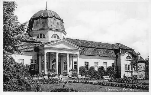 A139 Deutschland Lüneburg Kurhaus Bad Kurbänke Vintage Postkarte