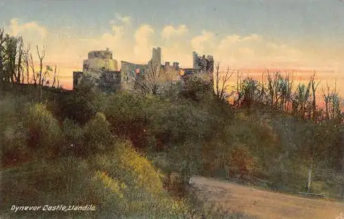 L235 Wales Dinefwr Dynevor Castle Llandilo Vintage Postkarte