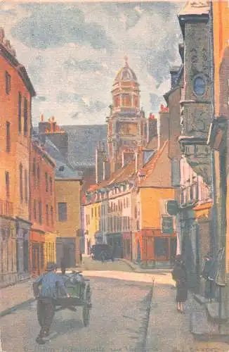 A973 Frankreich Dijon Rue de Vannerie Cart Shop Kunst Vintage Postkarte