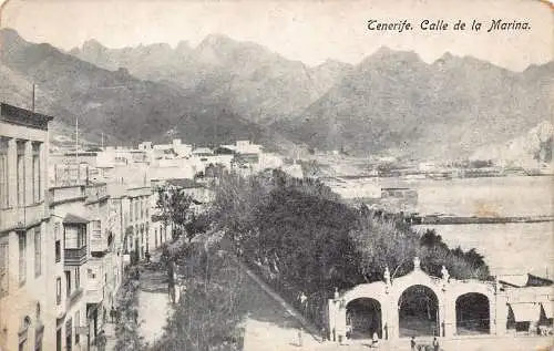 A977 Spanien Teneriffa Calle de la Marina Vintage Postkarte