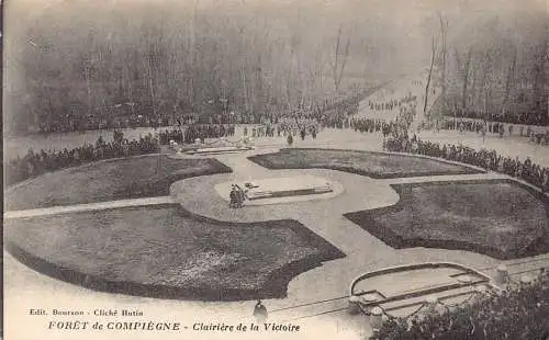 C064 Frankreich Foret de Compiegne Clairiere de la Victorie Vintage Postkarte