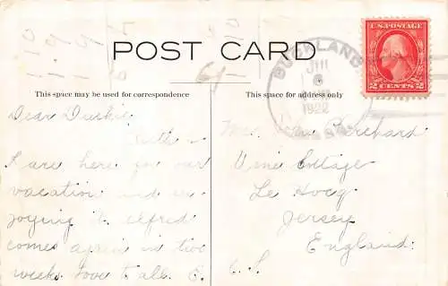 A971 USA 1922 Bit of Clesson's Brook Buckland Massachusetts Postkarte