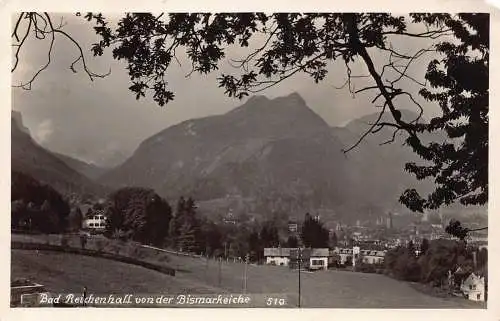 L156 Deutschland Bad Reichenhall von der Bismarkeiche Vintage Postkarte