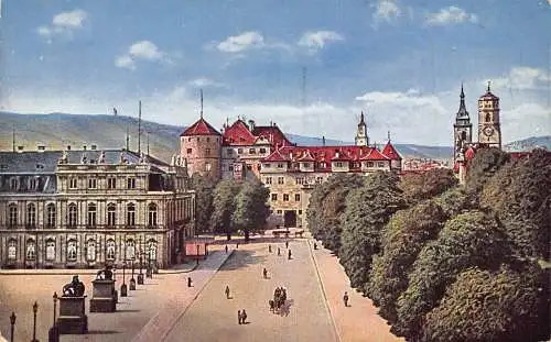 A138 Deutschland Stuttgart Altes Schloss Altes Schloss Vintage Postkarte