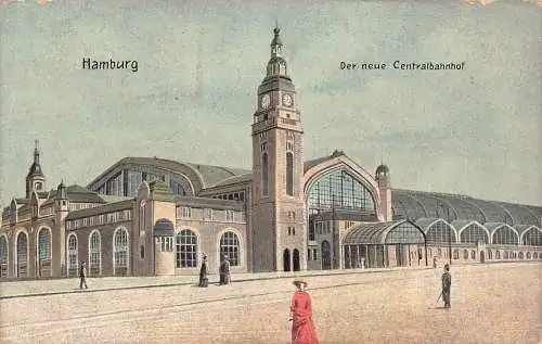 A138 Deutschland Hamburg Neuer Hauptbahnhof Hauptbahnhof Postkarte
