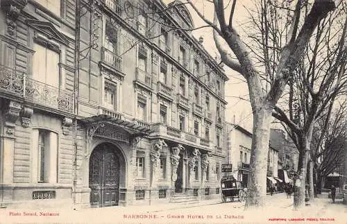 C066 Frankreich Narbonne Grand Hotel de la Dorade Vintage Postkarte
