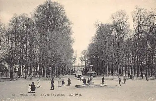 C066 Frankreich Beauvais Le Jeu de Paume Vintage Postkarte