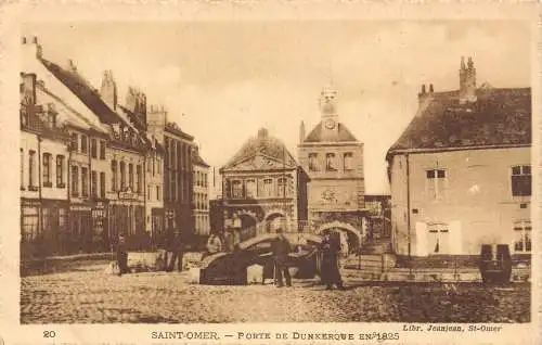 C068 Frankreich Saint Omer Porte de Dunkeroque Vintage Postkarte