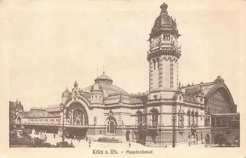 A138 Deutschland Köln a Rh Hauptbahnhof Hauptbahnhof Vintage Postkarte