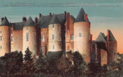 C071 Frankreich Luynes Le Chateau Vintage Postkarte