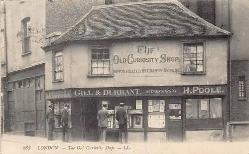 A133 England 1912 The Old Curiosity Shop London Gill&Durrant H Poole Postkarte
