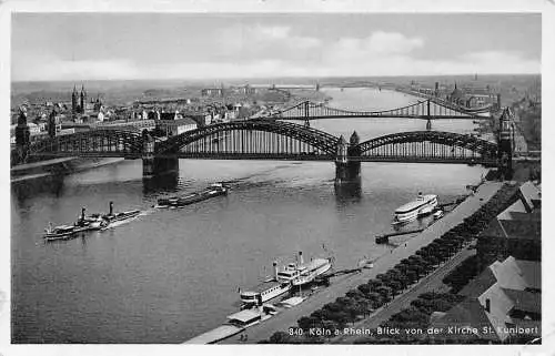 L156 Deutschland 1939 Köln a Rhein, Blick von der Kirche St. Kunibert Postkarte