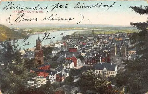 L157 Deutschland 1913 ANDERNACH a.Rh. alte Postkarte