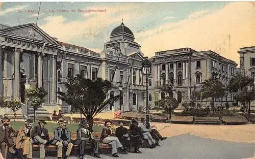 L248 Brasilien 1927 S. PAULO - Le Palais du Gouvernement Vintage Postkarte