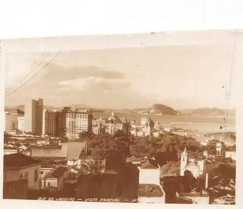 L248 Brasilien RIO DE JANEIRO VISTA PARCIAL Vintage Postkarte