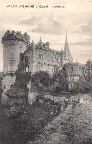 L219 Deutschland Wilhelmshöhe bei Kassel Schloss Löewenburg Vintage Postkarte
