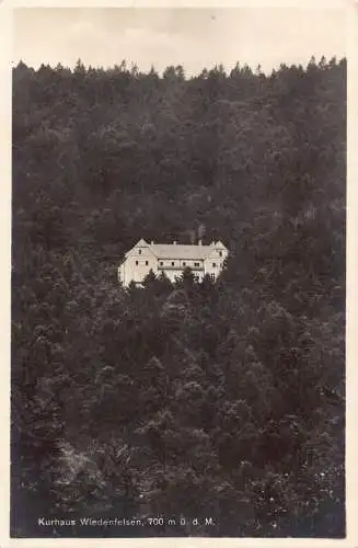 L219 Deutschland 1927 Kurhaus Wiedenfelsen 700m alte Postkarte