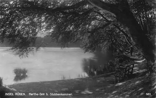 L157 Germany JNSEL RUEGEN. - Hertha-See b. Stubbenkammer. alte Postkarte