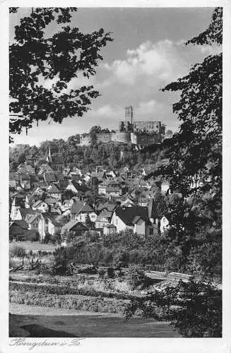 L219 Deutschland 1939 Feldpost WWII Königstein i Ts Zitadelle Vintage Postkarte