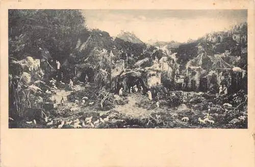 L211 Deutschland 1926 Guerzenicher Kirchenkrippe Schafe Vintage Postkarte