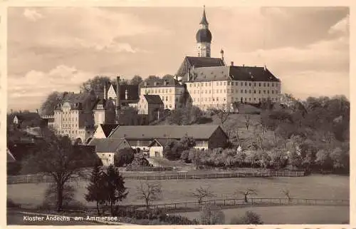 L210 Deutschland Kloster Andechs am Ammersee Vintage Postkarte