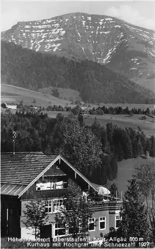 L212 Deutschland Höhenluftkurort Oberstaufen i Bayr Allgäu Kurhaus RPPC Postkarte